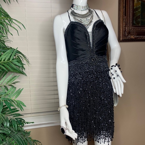 NTW Mac Duggai Cocktail Black Dress Size 10 - Picture 2 of 11